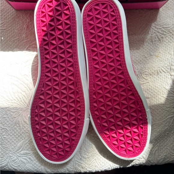 Corkys Women's Vibrant Pink Canvas Sneakers - Picture 2 of 3